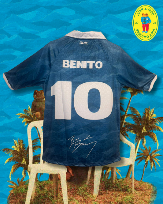 BAD BUNNY CAMISETA FUTBOL "DTMF" ONCE PASOS