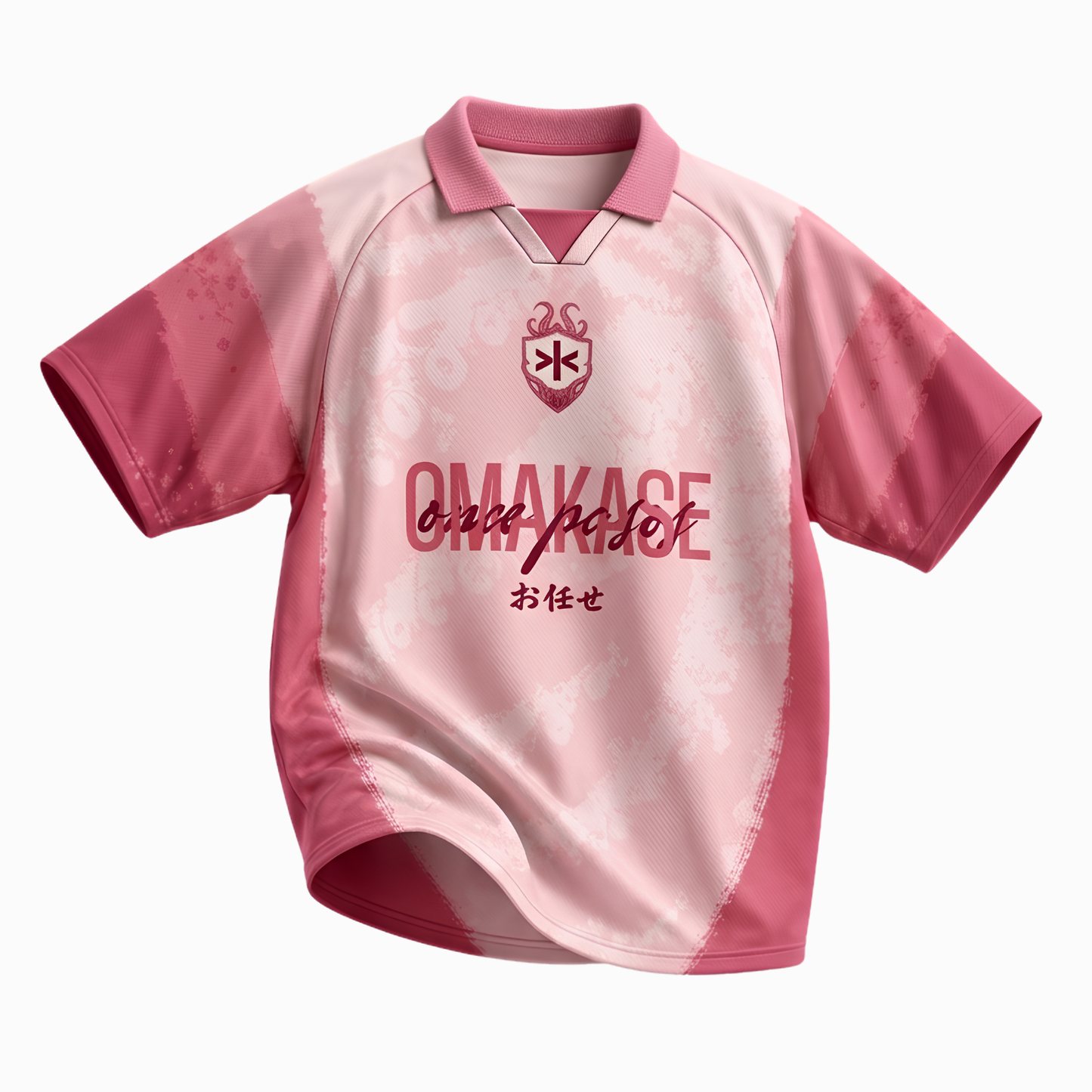 OMAKASE FC - "CHERRY BLOSSOM" JERSEY ROSA MANGA CORTA